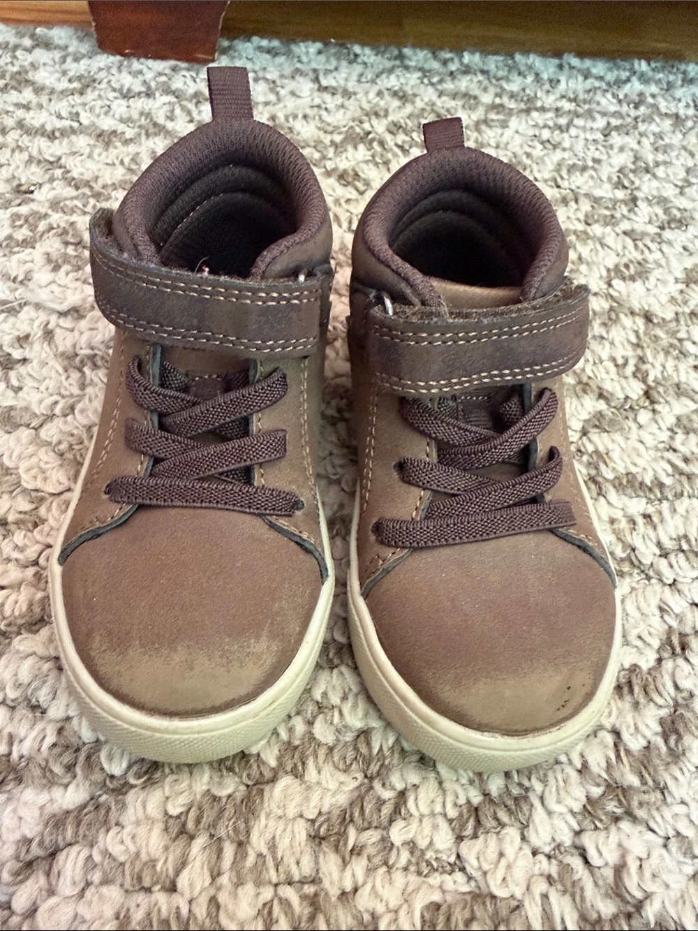 OSHKOSH B’GOSH Brown High-Top Boots Toddler Size 6